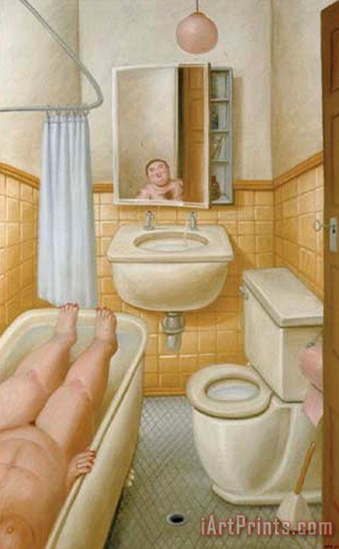 Fernando Botero The Bath Art Painting