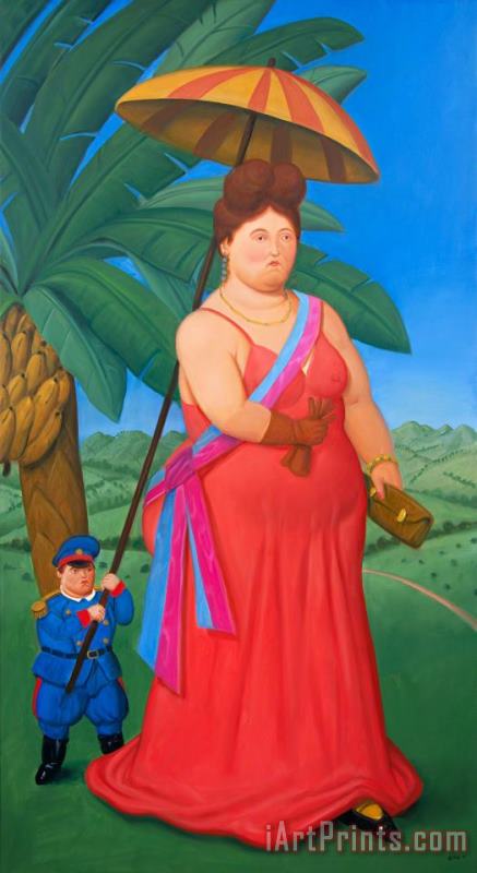 The First Lady, 2010 painting - Fernando Botero The First Lady, 2010 Art Print