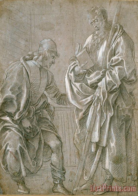 Filippino Lippi Apostle And Youth Art Print