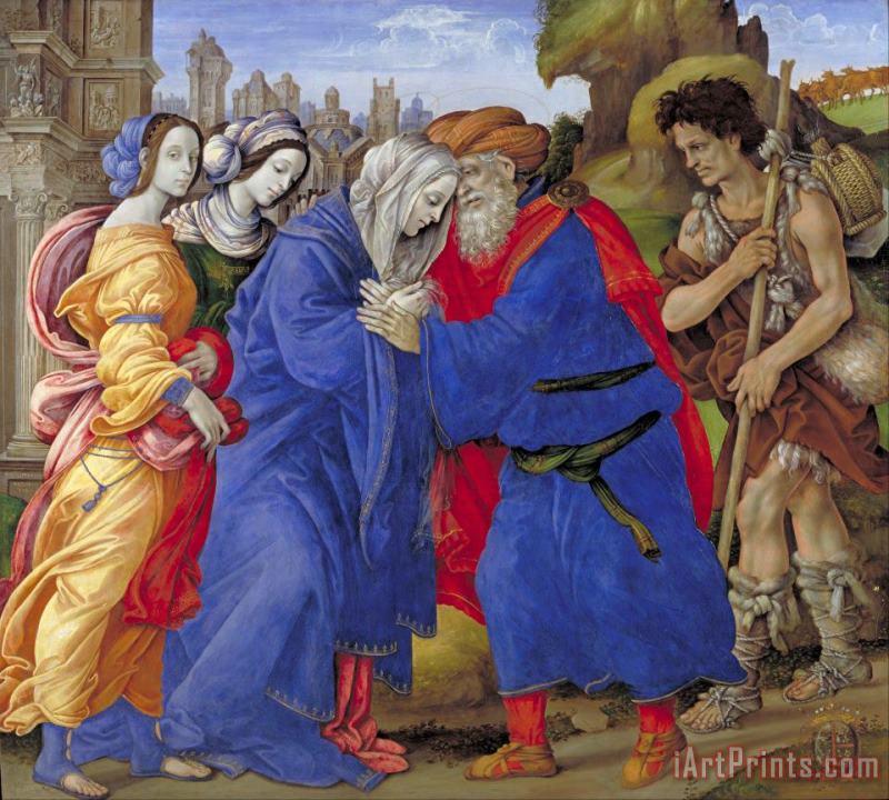 Filippino Lippi The Meeting of Joachim And Anne Outside The Golden Gate of Jerusalem Art Painting