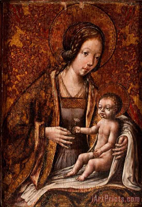 Flemish Or Dutch Madonna And Child Art Painting