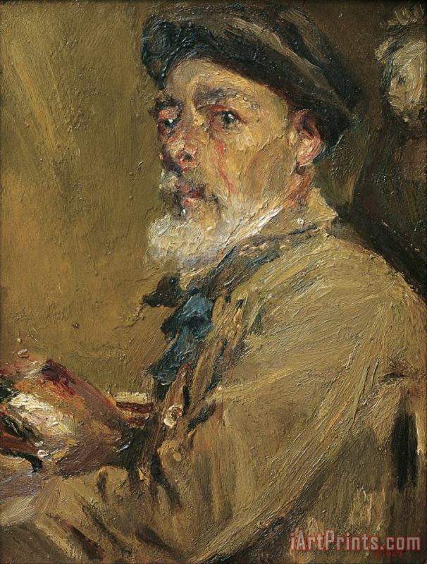 Francesc Gimeno Self Portrait with Cap Art Painting