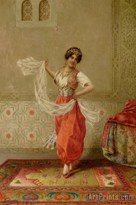 The Oriental Dancer painting - Francesco Ballesio The Oriental Dancer Art Print