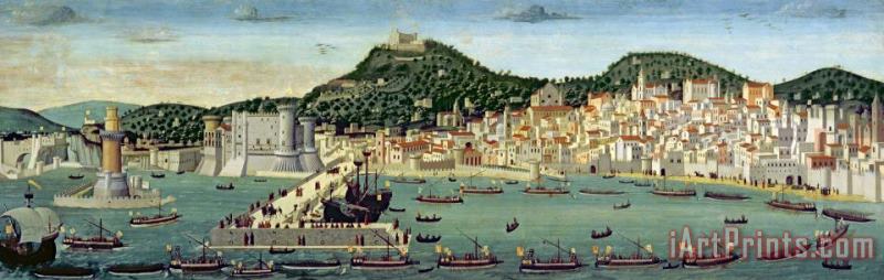 The Tavola Strozzi painting - Francesco Di Lorenzo Rosselli The Tavola Strozzi Art Print