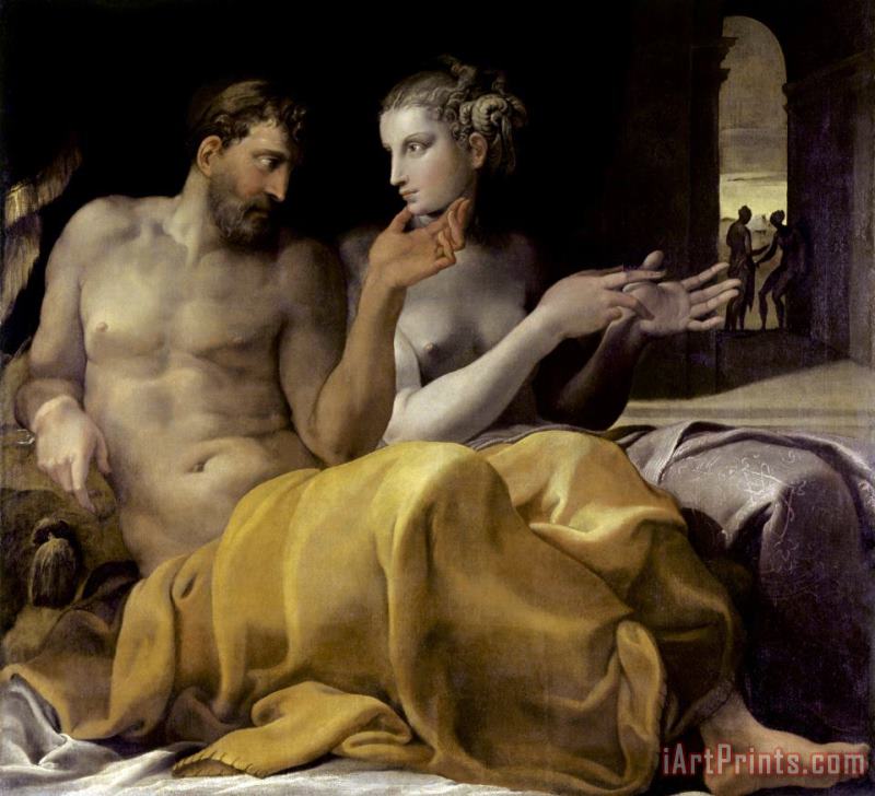 Ulysses And Penelope painting - Francesco Primaticcio Ulysses And Penelope Art Print