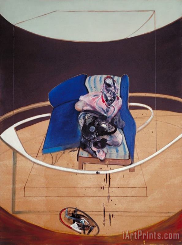 Study for Portrait on Folding Bed, 1963 painting - Francis Bacon Study for Portrait on Folding Bed, 1963 Art Print