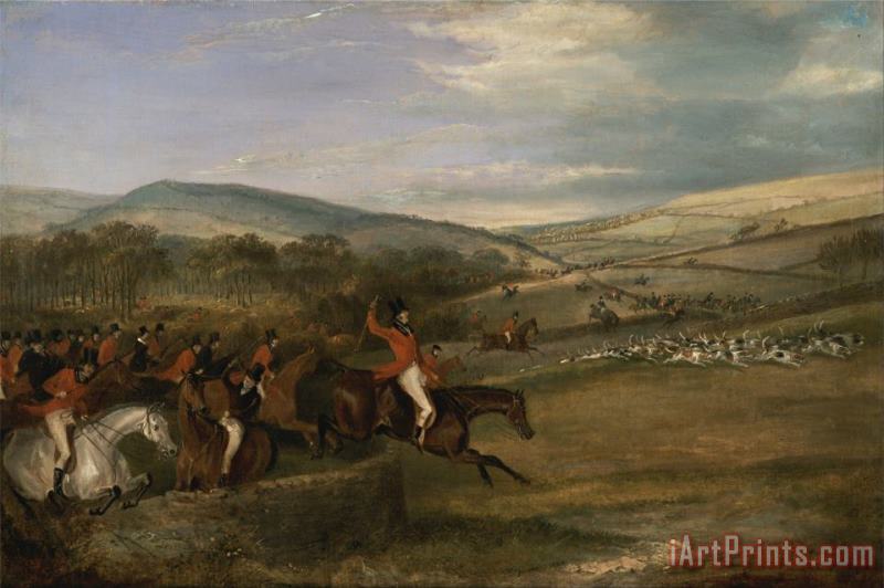 The Berkeley Hunt, 1842 Full Cry painting - Francis Calcraft Turner The Berkeley Hunt, 1842 Full Cry Art Print