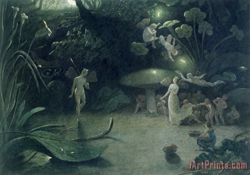 Francis Danby  Scene from 'A Midsummer Night's Dream Art Painting