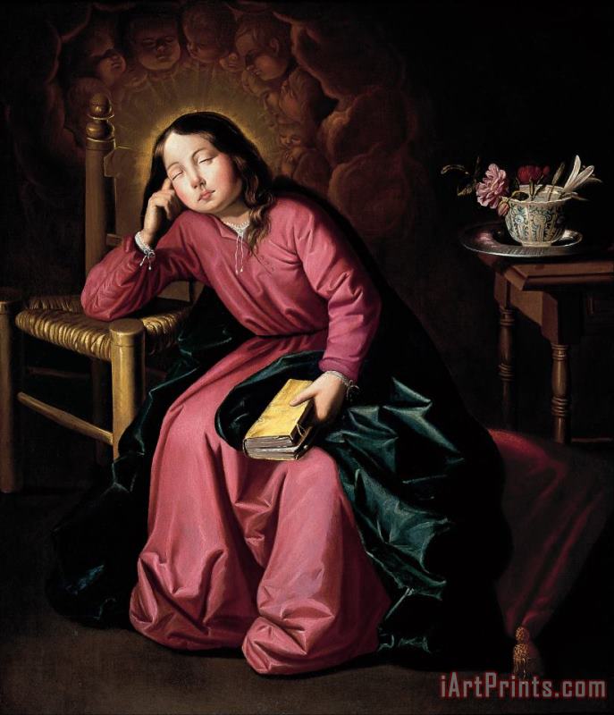 Francisco de Zurbaran The Child Virgin Asleep Art Print