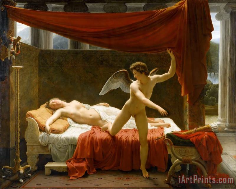 Cupid And Psyche painting - Francois-edouard Picot Cupid And Psyche Art Print