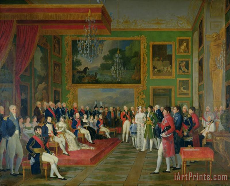 Francois Guillaume Menageot The Marriage of Eugene de Beauharnais Art Painting