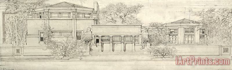 Frank Lloyd Wright Oak Park Studio of Frank Lloyd Wright Art Print
