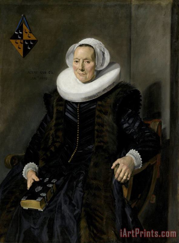 Frans Hals Portrait of Maritge Claesdr Vooght Art Print