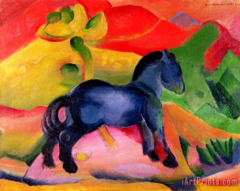 Franz Marc Little Blue Horse Art Painting