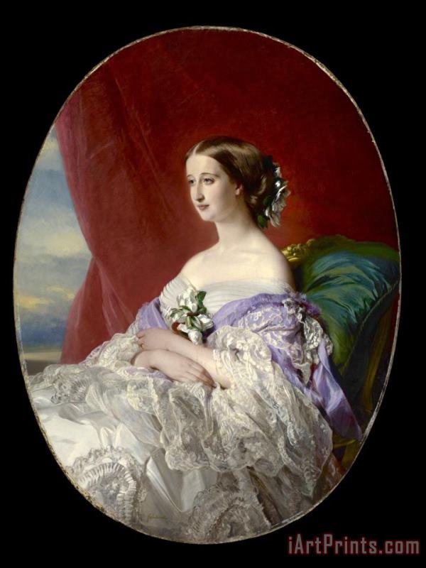 Empress Eugenie painting - Franz Xaver Winterhalter Empress Eugenie Art Print