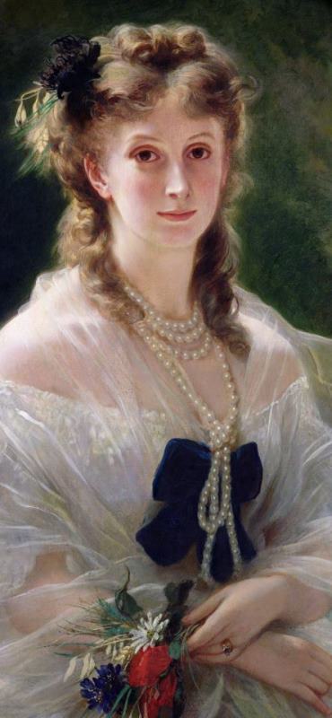 Franz Xaver Winterhalter Portrait Of Sophie Troubetskoy Art Painting