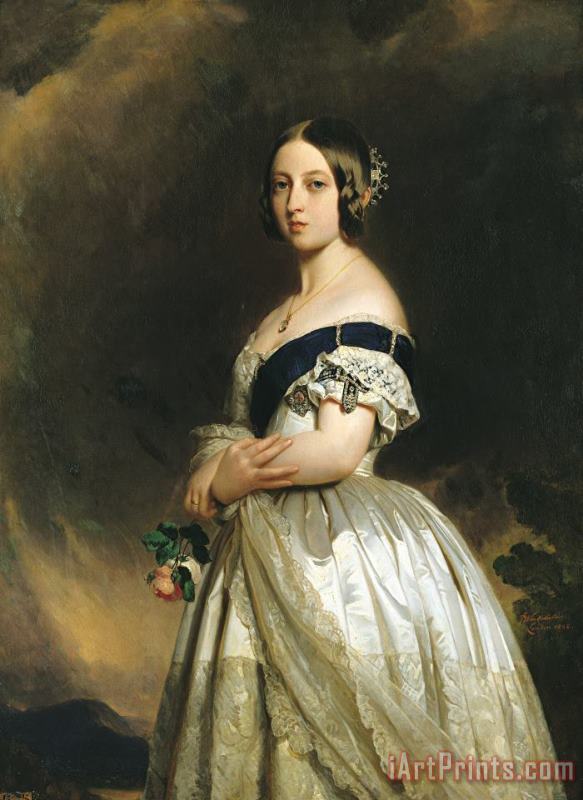 Franz Xaver Winterhalter Queen Victoria Art Print