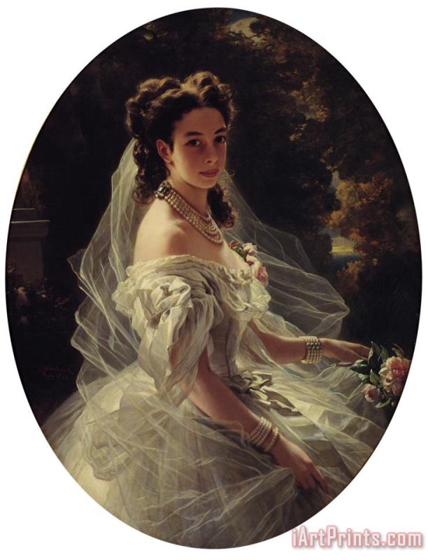 Franz Xavier Winterhalter Pauline Sandor, Princess Metternich Art Print