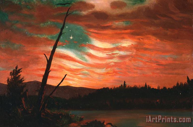 Frederic Edwin Church Our Banner in the Sky Art Print