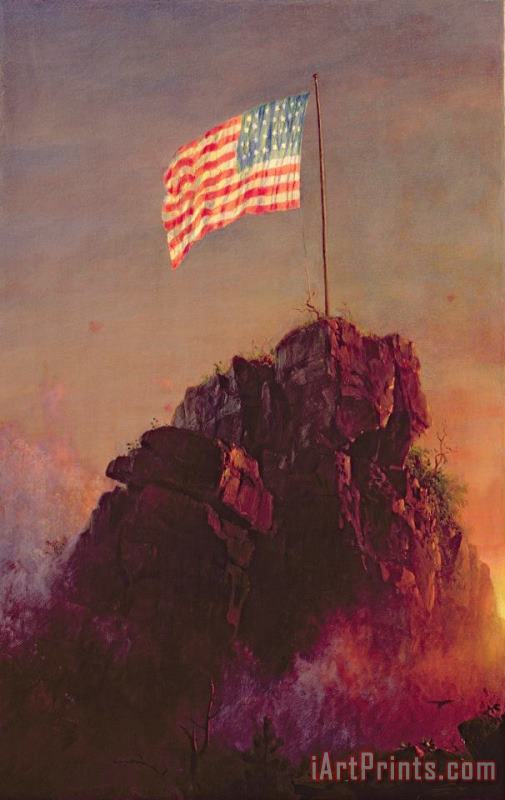 Frederic Edwin Church Our Flag Art Painting