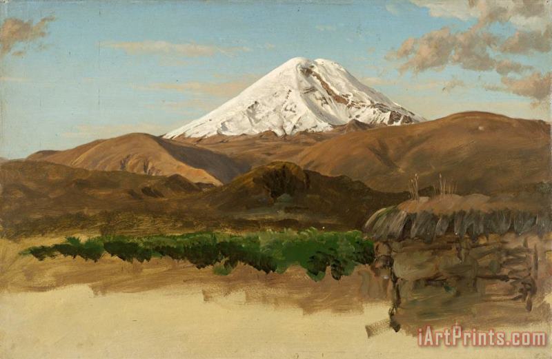 Frederic Edwin Church Study of Mount Chimborazo, Ecuador Art Painting