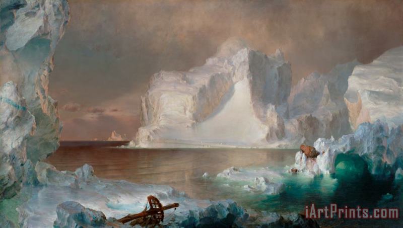 Frederic Edwin Church The Icebergs Art Print