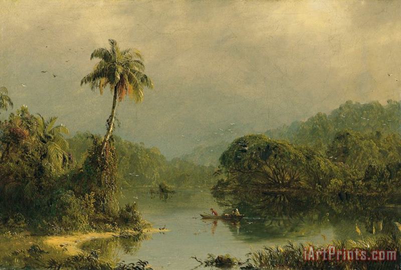 Frederic Edwin Church Tropical Landscape Art Painting