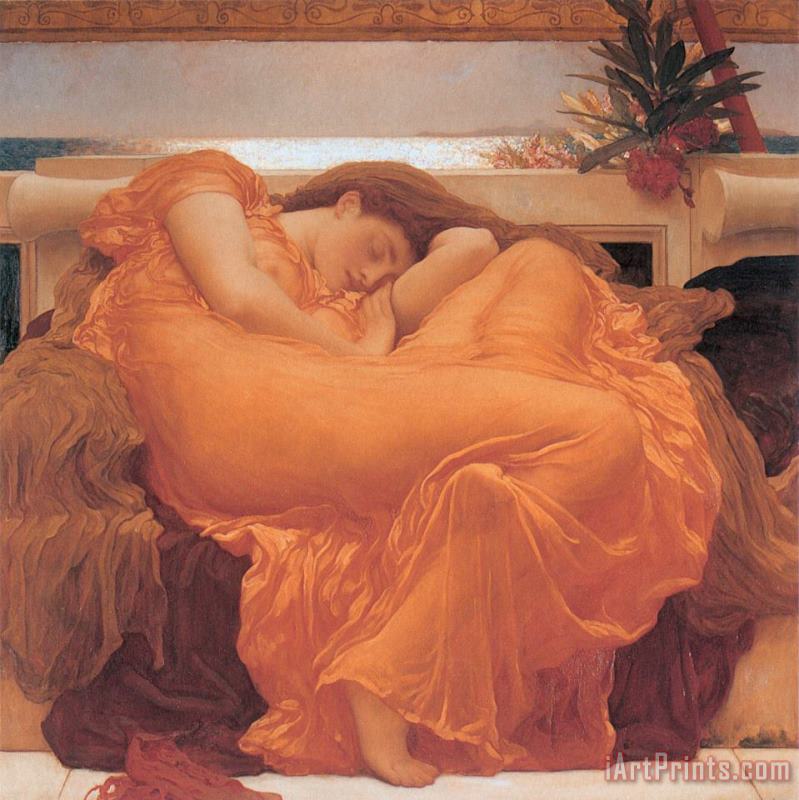 Frederic Leighton Flaming June - 1895 Art Painting