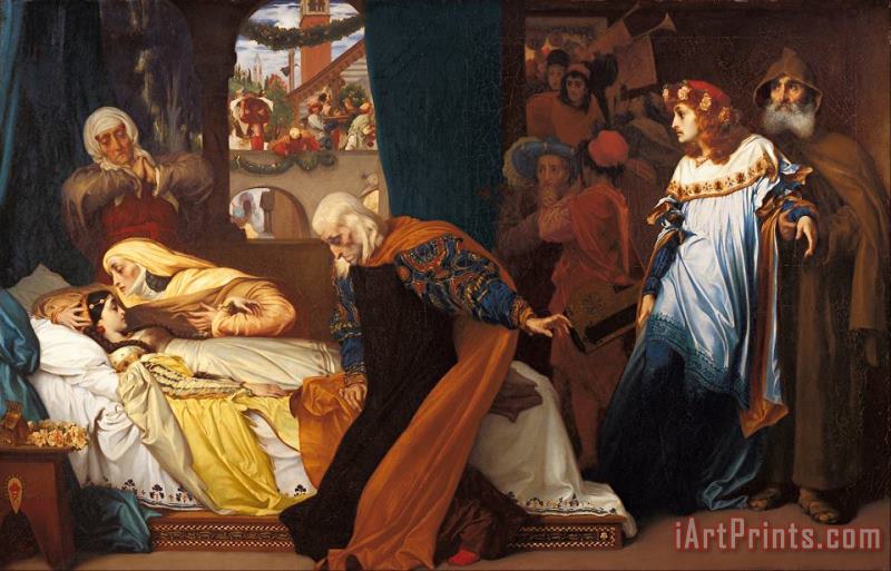 Frederic Leighton The Feigned Death of Juliet Art Painting