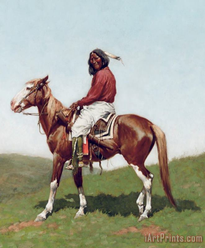 Frederic Remington Comanche Brave Art Print