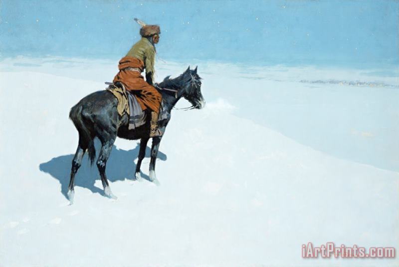 Frederic Remington The Scout Friends or Foes Art Print