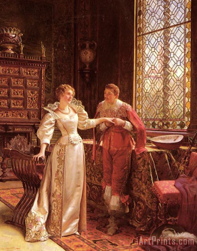 The Marriage Proposal painting - Frederic Soulacroix The Marriage Proposal Art Print
