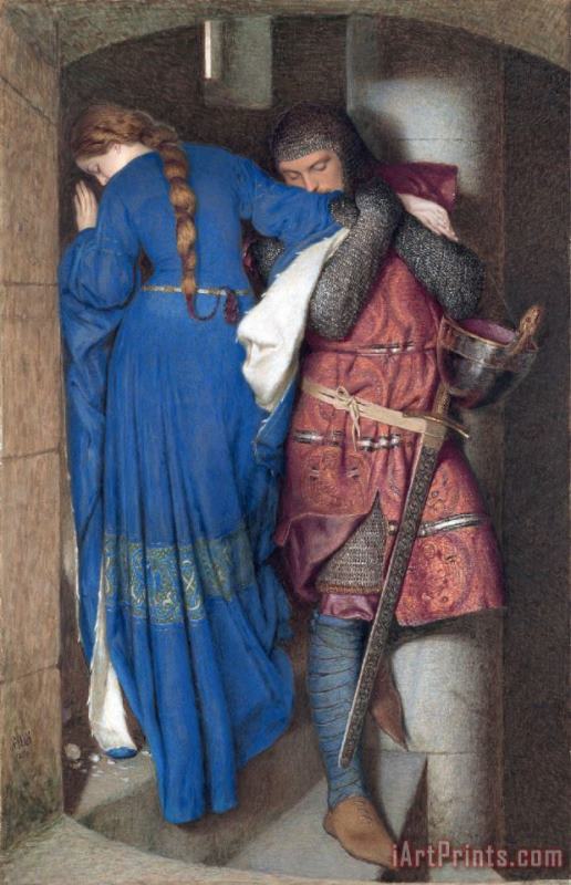 Frederic William Burton Hellelil And Hildebrand The Meeting Art Painting