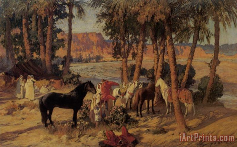 An Arab Encampment painting - Frederick Arthur Bridgman An Arab Encampment Art Print