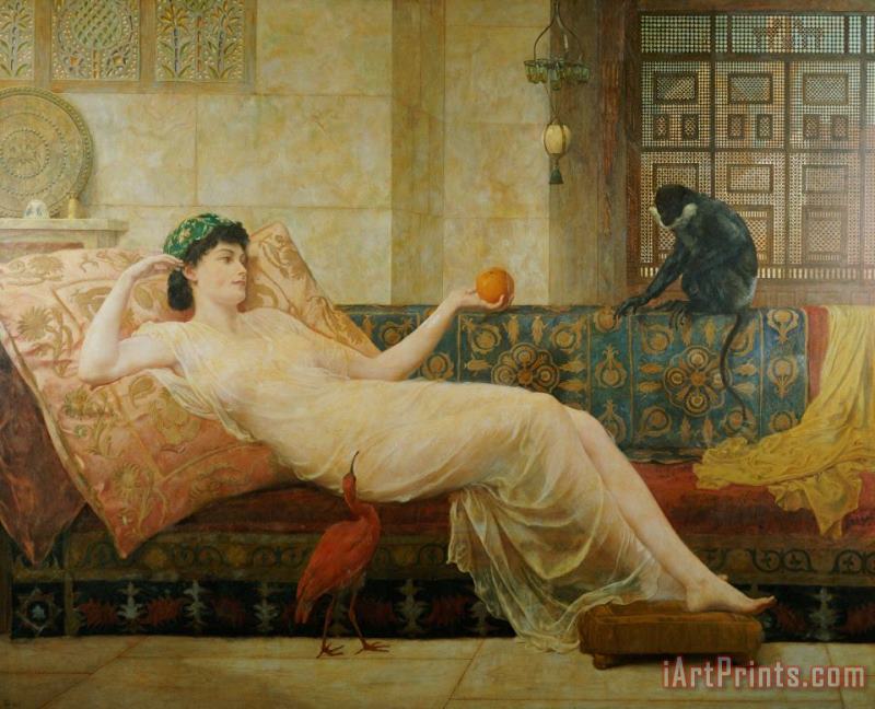 A Dream of Paradise painting - Frederick Goodall A Dream of Paradise Art Print