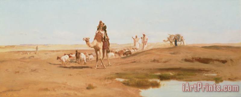 Bedouin in the Desert painting - Frederick Goodall Bedouin in the Desert Art Print
