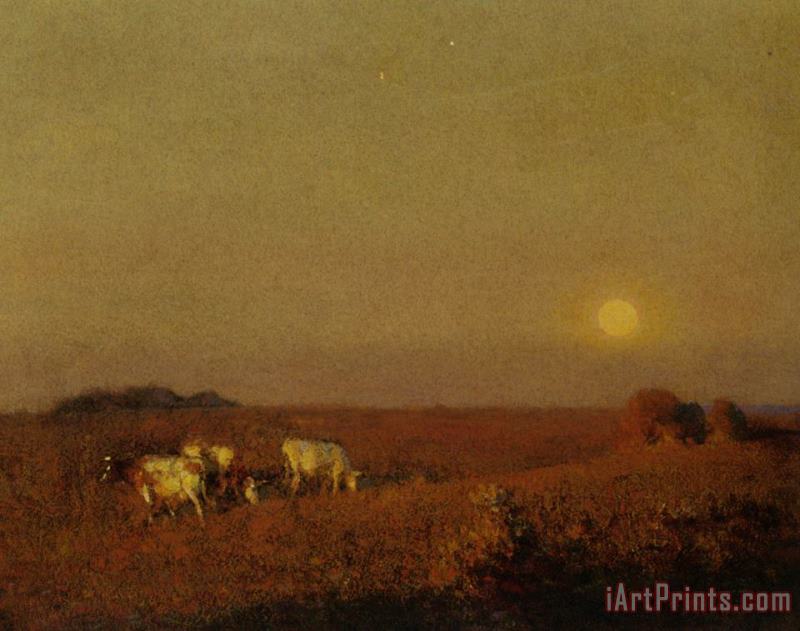 Frederick Hall The Rising Moon Art Painting