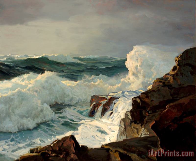Frederick Judd Waugh Breaking Surf, N.d. Art Painting