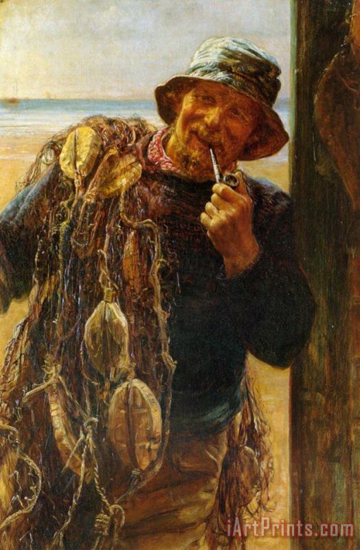 Frederick Morgan A Jovial Fisherman Art Painting