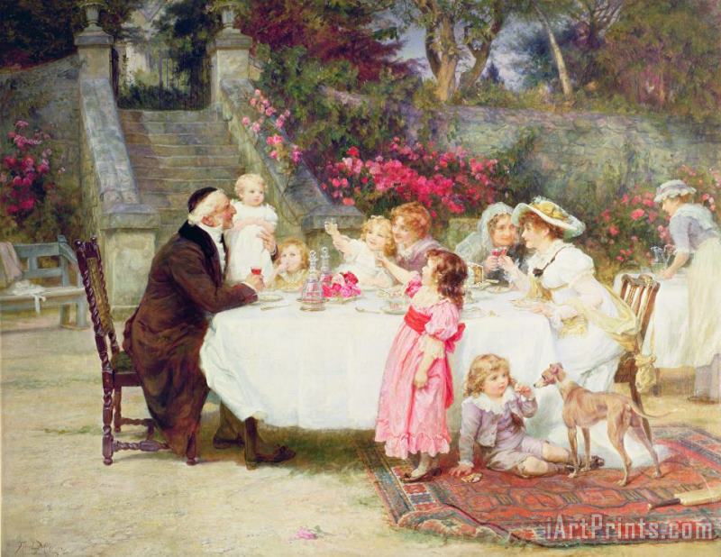 Frederick Morgan His First Birthday Art Painting