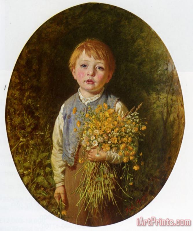 Frederick Morgan The Flower Gatherer Art Painting
