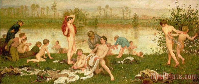 Frederick Walker The Bathers Art Painting