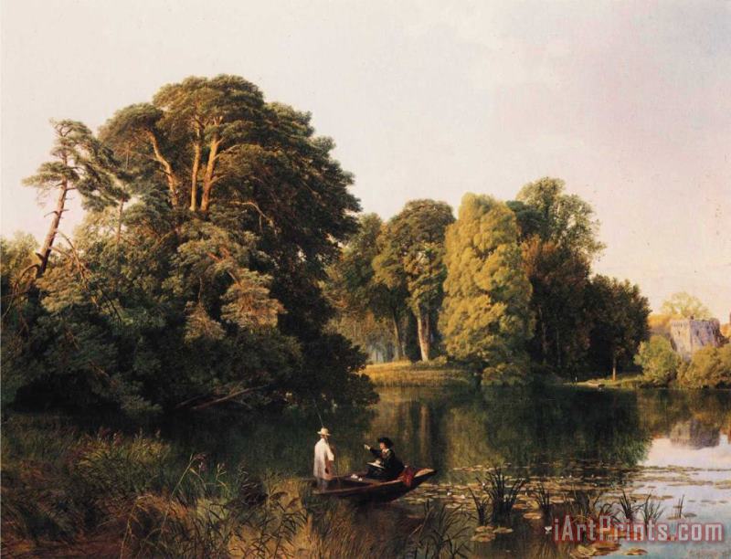 Frederick William Hulme A Quiet Retreat, Surrey Art Painting