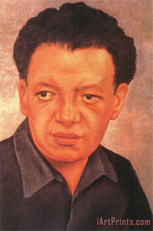 Frida Kahlo Portrait of Diego Rivera 1937 Art Painting
