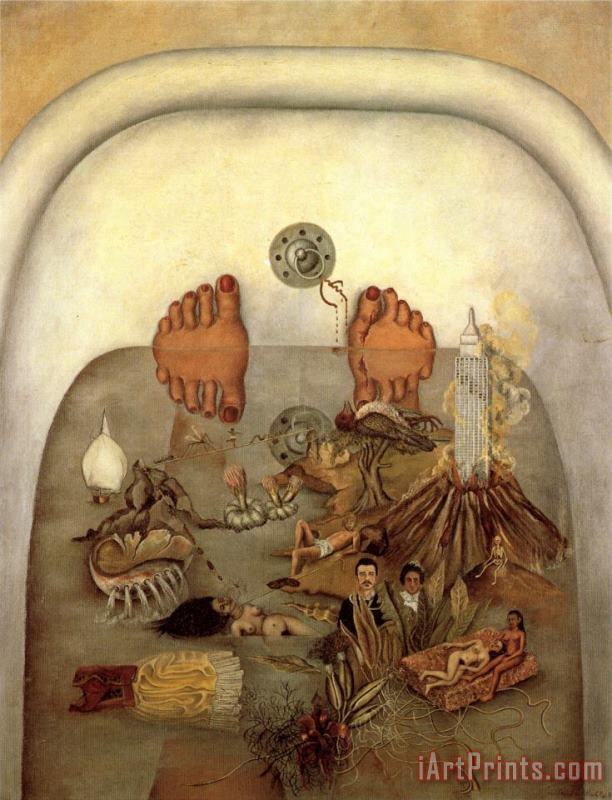 Frida Kahlo What The Water Gave Me 1938 Art Painting
