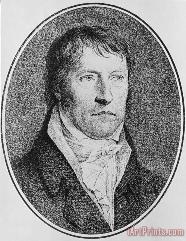 FW Bollinger Portrait Of Georg Wilhelm Friedrich Hegel Art Print