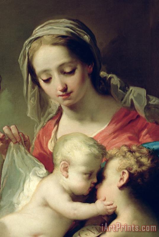 Madonna and Child painting - Gaetano Gandolfi Madonna and Child Art Print
