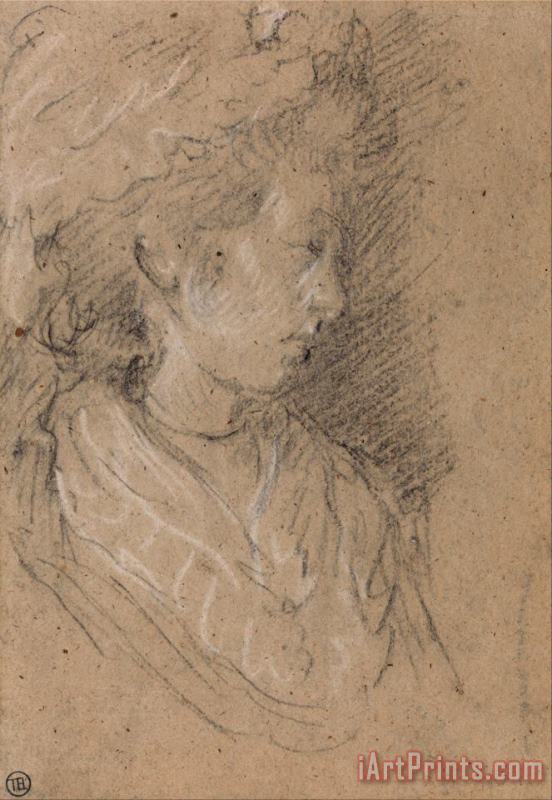 Gainsborough, Thomas Study of a Woman in a Mob Cap Art Print