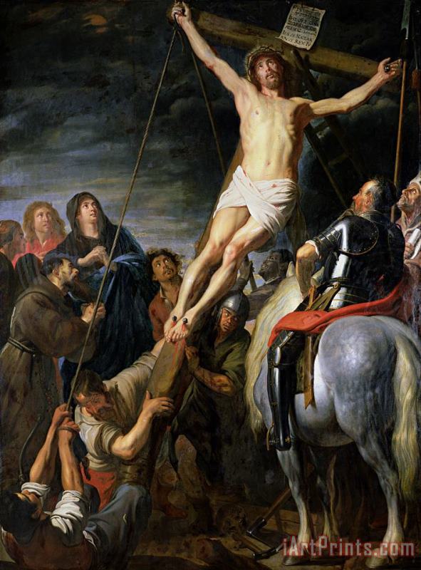 Gaspar de Crayer Raising the Cross Art Painting