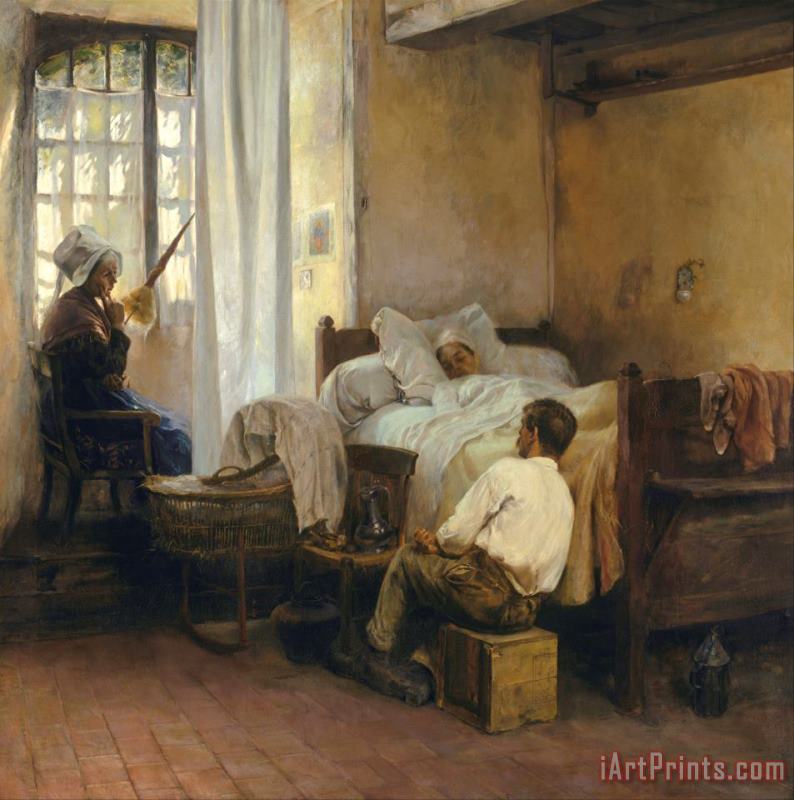 The First Born painting - Gaston La Touche The First Born Art Print